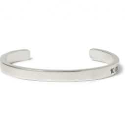 Maison Martin Margiela Engraved Sterling Silver Cuff