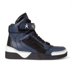 Givenchy Tyson High Top Leather Sneakers With Stars