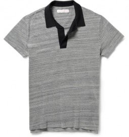 Orlebar Brown Felix Melange Cotton Polo Shirt