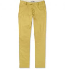 Acne Studios Max Satin Slim-fit Cotton-blend Trousers