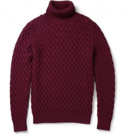 Etro Cable-knit Rollneck Wool Sweater