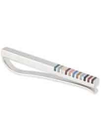 Paul Smith Multi-stripe Tie Clip