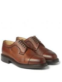 Cheaney Tenterden Pebble-grain Leather Derby Shoes