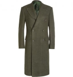 Richard James Herringbone Wool Overcoat