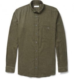 Richard James Brushed Cotton-twill Shirt