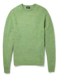 Polo Ralph Lauren Suede Elbow Patch Brushed Knitted-wool Sweater