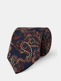 Drakes Paisley-patterned Silk Tie