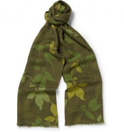 Richard James Printed Cashmere And Silk-blend Scarf