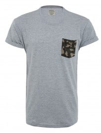 Burton Grey Camo Printed Pocket T-shirt