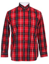 Tommy Hilfiger Red & Navy Bold Check Shirt