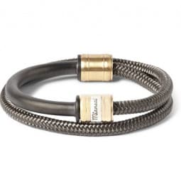 Miansai Woven Cord And Metal Wrap-bracelet