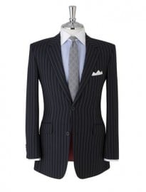 Stewart Regular Fit 2-button Navy Stripe Suit