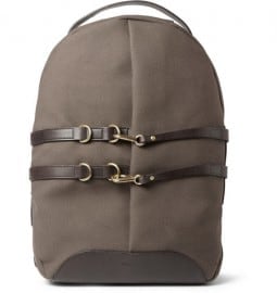 Mismo Canvas And Leather Backpack