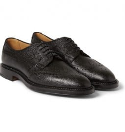Edward Green Ulswater Textured-leather Brogues