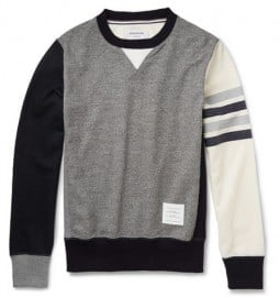 Thom Browne Colour-block Wool-jersey Sweatshirt