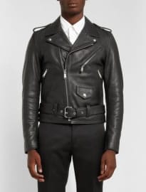 Sandro Slim-fit Leather Biker Jacket