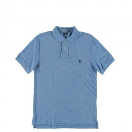 Polo Ralph Lauren Mens Blue Marl Polo T-shirt