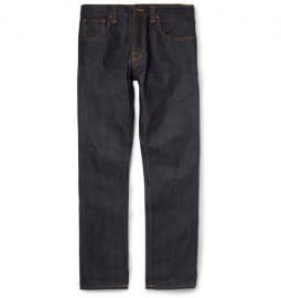 Nudie Jeans Steady Eddie Regular-fit Organic Dry-denim Jeans