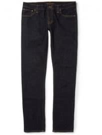 Nudie Jeans Tight Long John Slim-fit Rinsed-denim Jeans