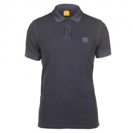 Boss Orange Mens Pascha Slim Fit Blue Polo T-shirt