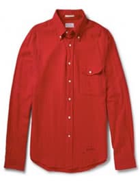 Gant Rugger Button-down Collar Slubbed Cotton-flannel Shirt