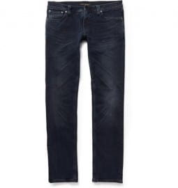 Nudie Jeans Tight Long John Slim-fit Washed-denim Jeans