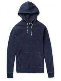 J.crew Wallace & Barnes Denim-effect Cotton-terry Hoodie