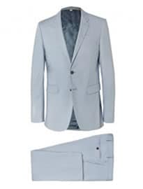 Burberry London Blue Slim-fit Cotton Suit