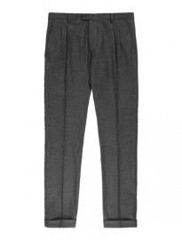 Wool Flannel Pleat Trousers