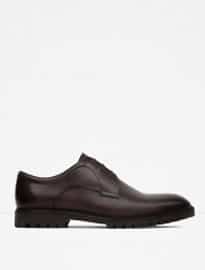 Zara Leather Bluchers With Grip Sole