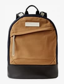 Want Les Essentiels De La Vie Kastrup Leather-trimmed Organic Cotton-canvas Backpack