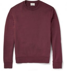 Acne Studios Casey Loopback Cotton-blend Sweatshirt