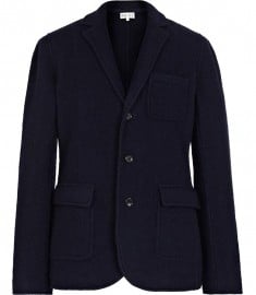 Reiss Fielding Merino Wool Blazer Navy