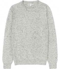 Reiss Braun Flecky Crew Neck Jumper Grey Marl