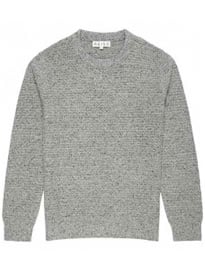 Reiss Chestnut Tuck Stitch Jumper Grey