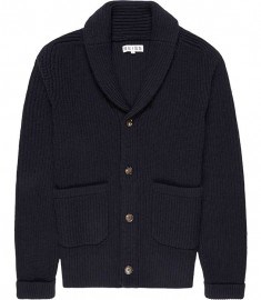 Reiss Drive Button Through Cardi Navy