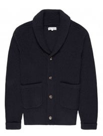 Reiss Drive Button Through Cardi Navy