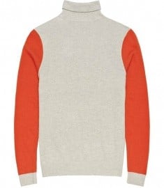 Reiss City Contrast Colour Roll Neck Grey