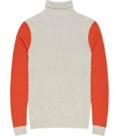 Reiss City Contrast Colour Roll Neck Grey