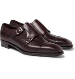 George Cleverley Caine Leather Monk-strap Shoes