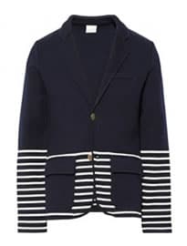 Band Of Outsiders Schoolboy Knitted Wool And Cotton-blend Blazer