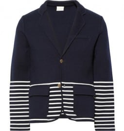 Band Of Outsiders Schoolboy Knitted Wool And Cotton-blend Blazer