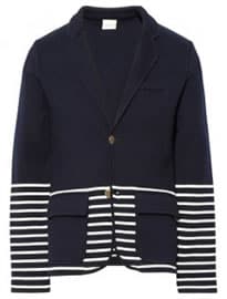 Band Of Outsiders Schoolboy Knitted Wool And Cotton-blend Blazer