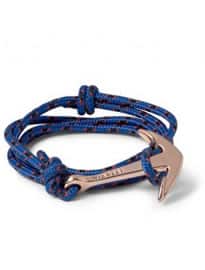 Miansai Rope And Gold-plated Anchor Bracelet