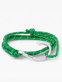 Miansai Rope And Silver-plated Anchor Bracelet