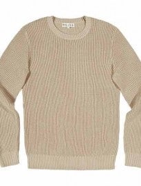 Reiss Jay Mid Weight Waffle Jumper Oatmeal