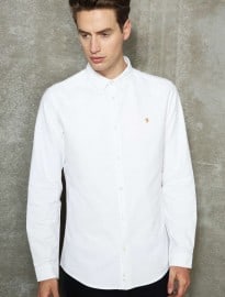 Farah Vintage White Oxford Shirt