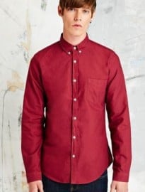 Shore Leave Garment Dye Shirt In Claret