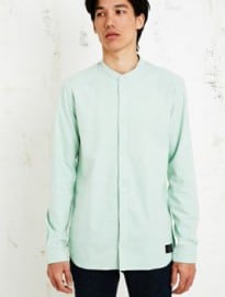 Suit Dian Granddad Oxford Shirt In Green