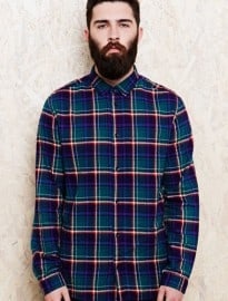 Suit Rufus Flannel Shirt In Blue